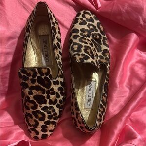 Jimmy Choo Animal Print Women's Loafers